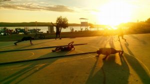 Kružni trening na plaži